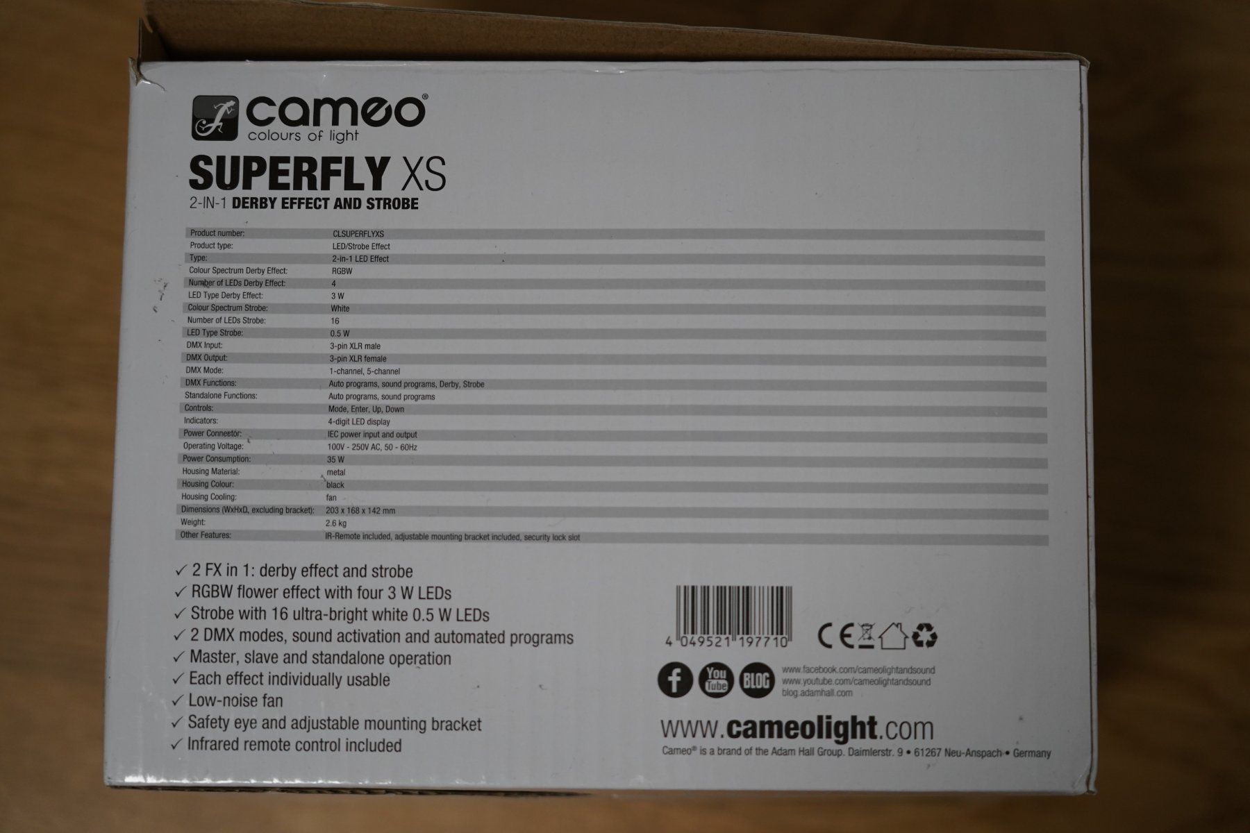 Lampade: Cameo Superfly XS – Usato da Bülach venduto da geo_6fzr 9
