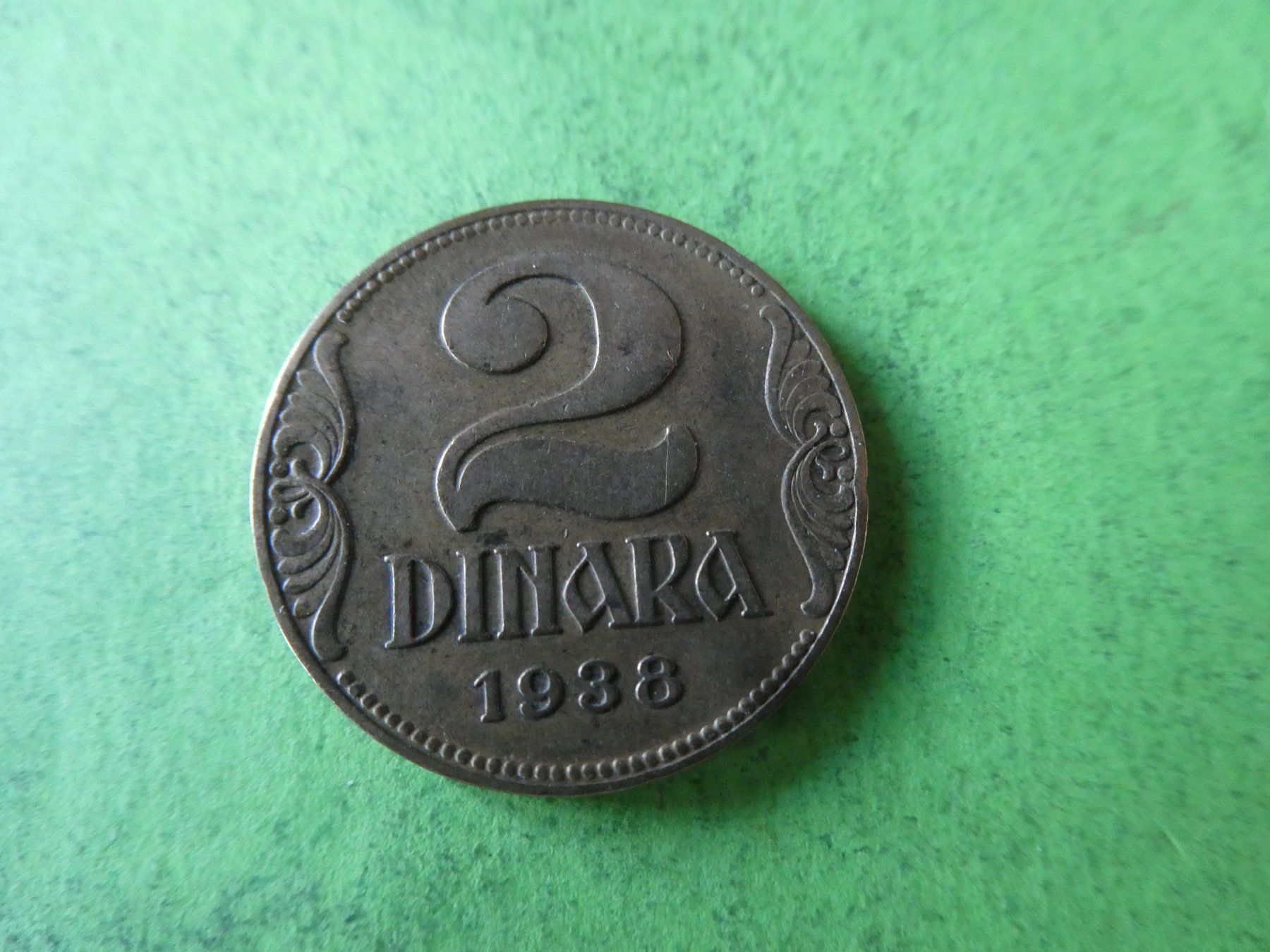 Tutti le monete: Serbien 1938, 2 Dinara – Usato da Hinterforst venduto da Rohusri