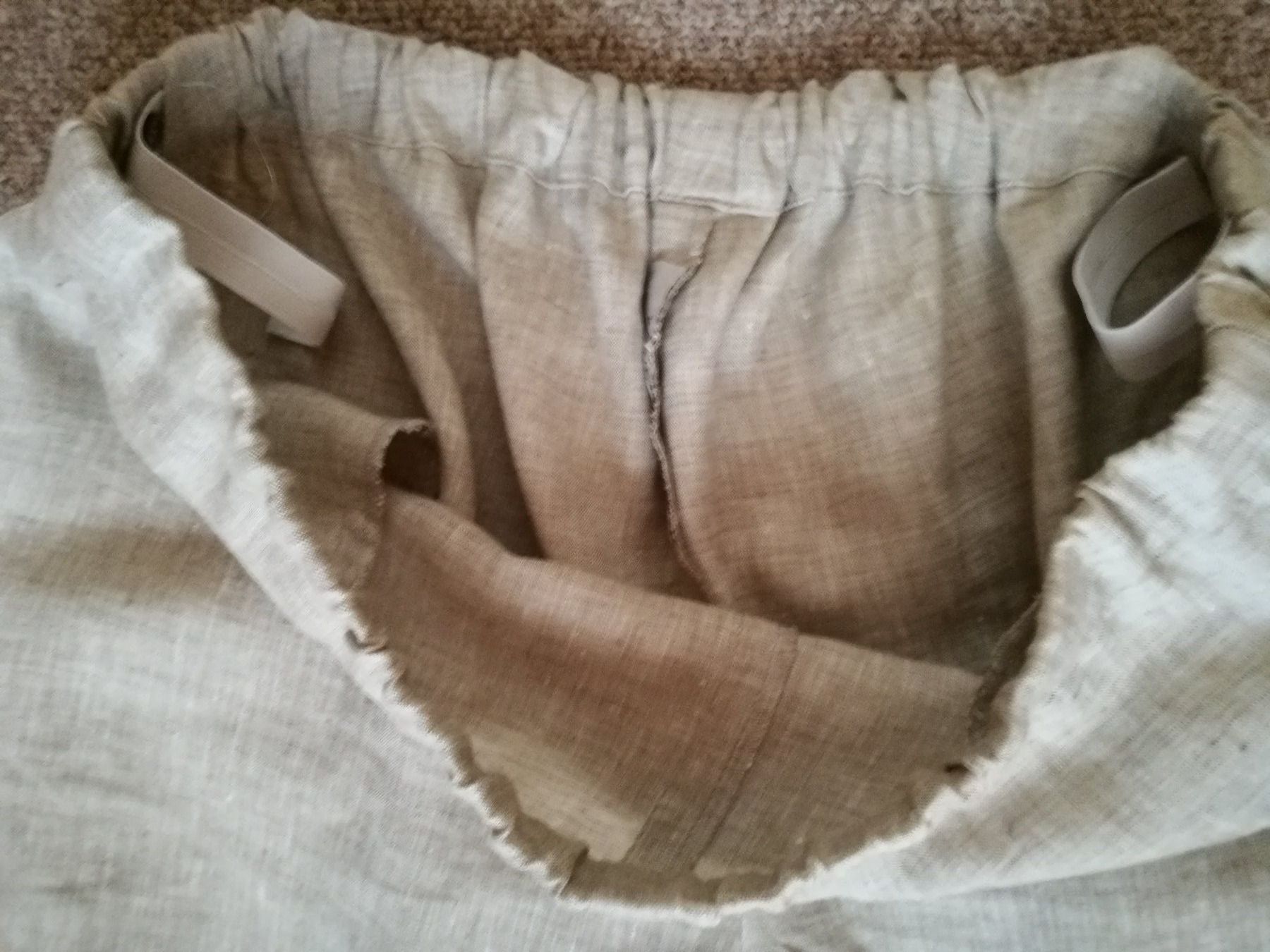 Hosen: Damenhose kurz beige aus Leinen – Neu (gemäss Beschreibung) aus Horn von sonjamenzi 2