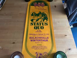 STATUS QUO rares original Konzert Poster Winterthur 8.2.1975