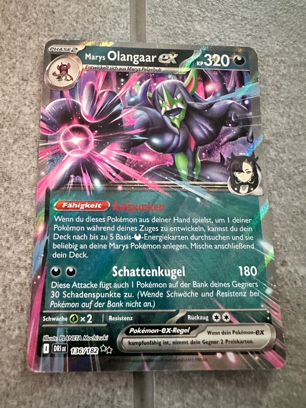 Pokémon Carte collezionabili: Pokémon Olangaar EX 320 KP – Usato da Jona venduto da Aladdin1