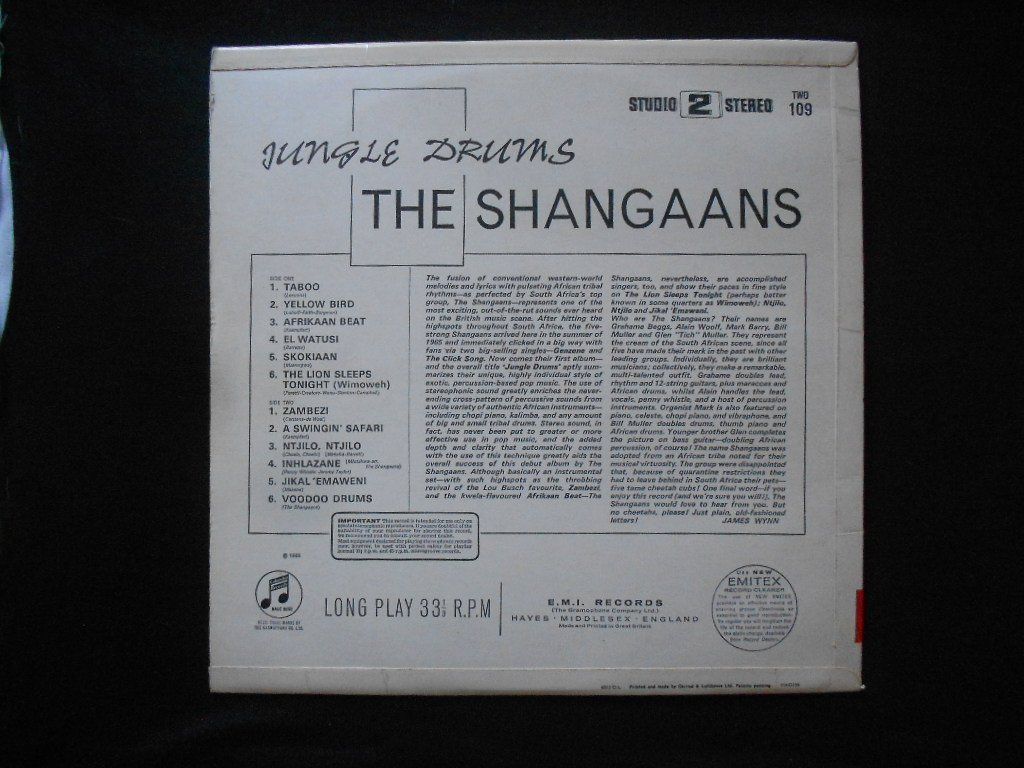 Dischi in vinile: THE SHANGAANS  -  JUNGLE DRUMS – Usato da Bex venduto da Giorgiob 1