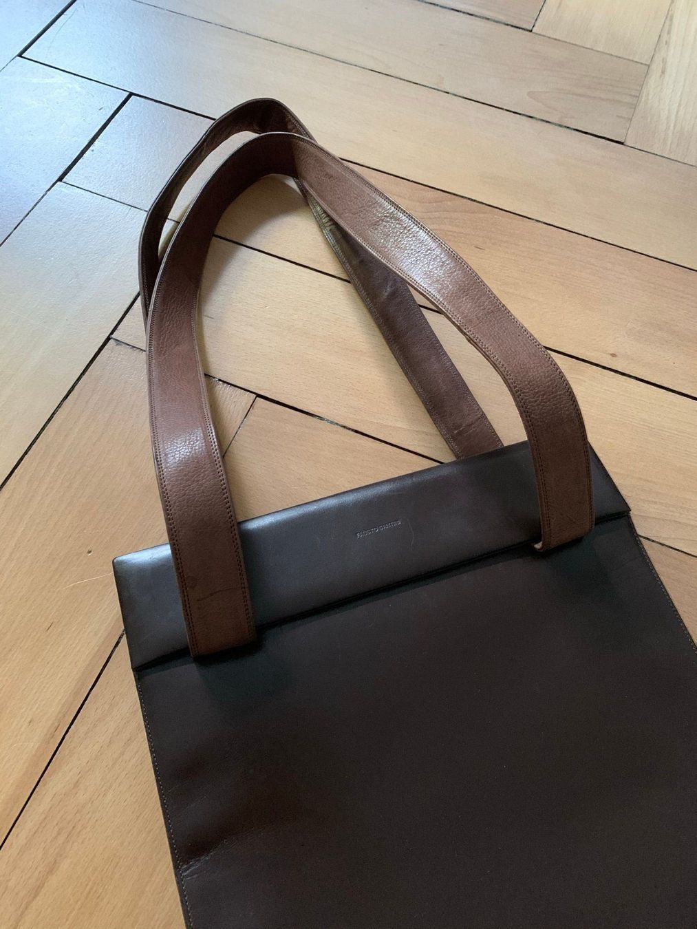 Sacs femmes: FAUSTO SANTINI Leder Tasche dunkelbraun – D'occasion à Zürich par Diazaio 1