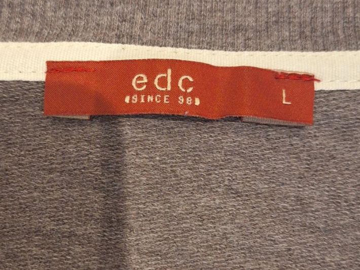 Esprit Maglioni & Felpe: edc- graue Damen Pullover, Grösse L - inkl. dezentem Stick – Nuovo (secondo la descrizione) da Buochs venduto da DasBaerchi 2