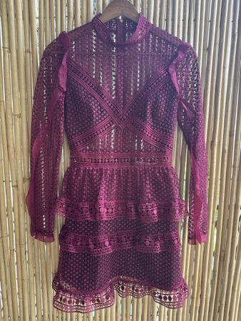 Self-Portrait Mini Dress, Size UK 6