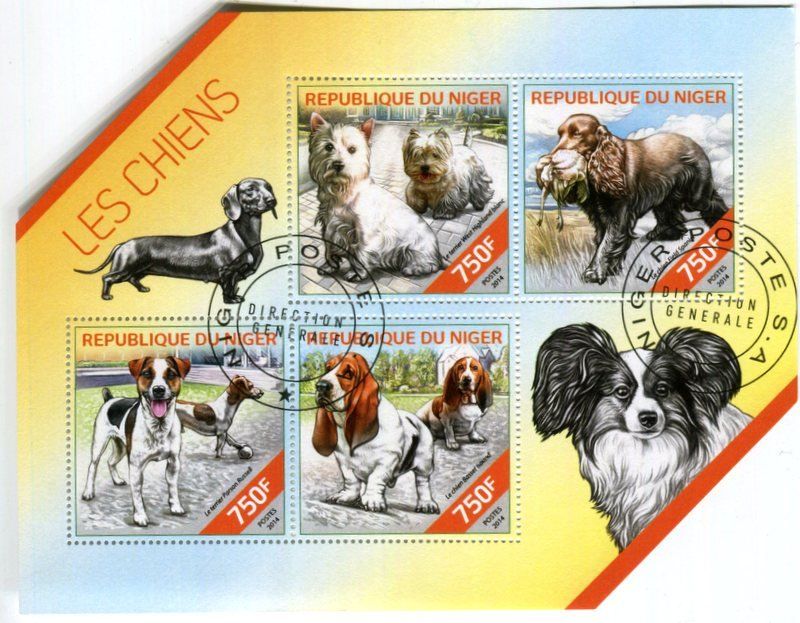 Tutti i francobolli: Block "Hunde". Niger – Nuovo e nell'imballaggio originale da Basel venduto da Butsch5