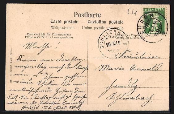 Cartoline postali: Büron, Panoramablick auf die Stadt, Str – Usato da Berlin venduto da bartko-reher 1