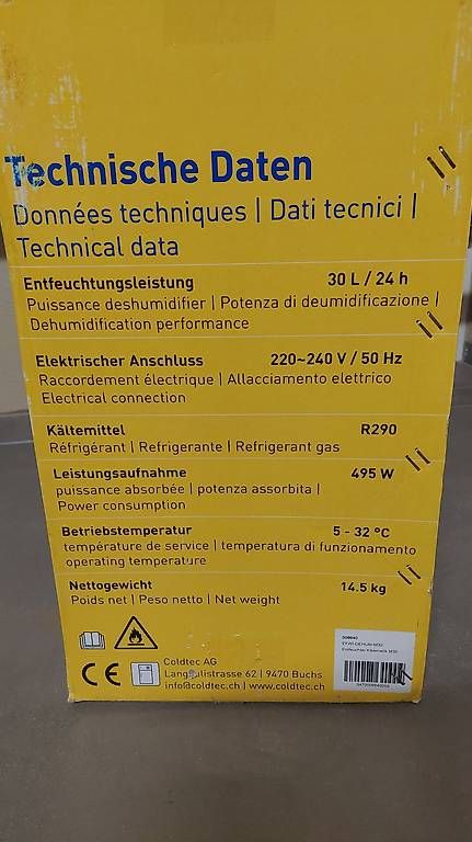 Kibernetik Luftentfeuchter: Kibernetik Luftentfeuchter / Wäschetrockner – Neu und originalverpackt aus Kleindöttingen von calspan 2