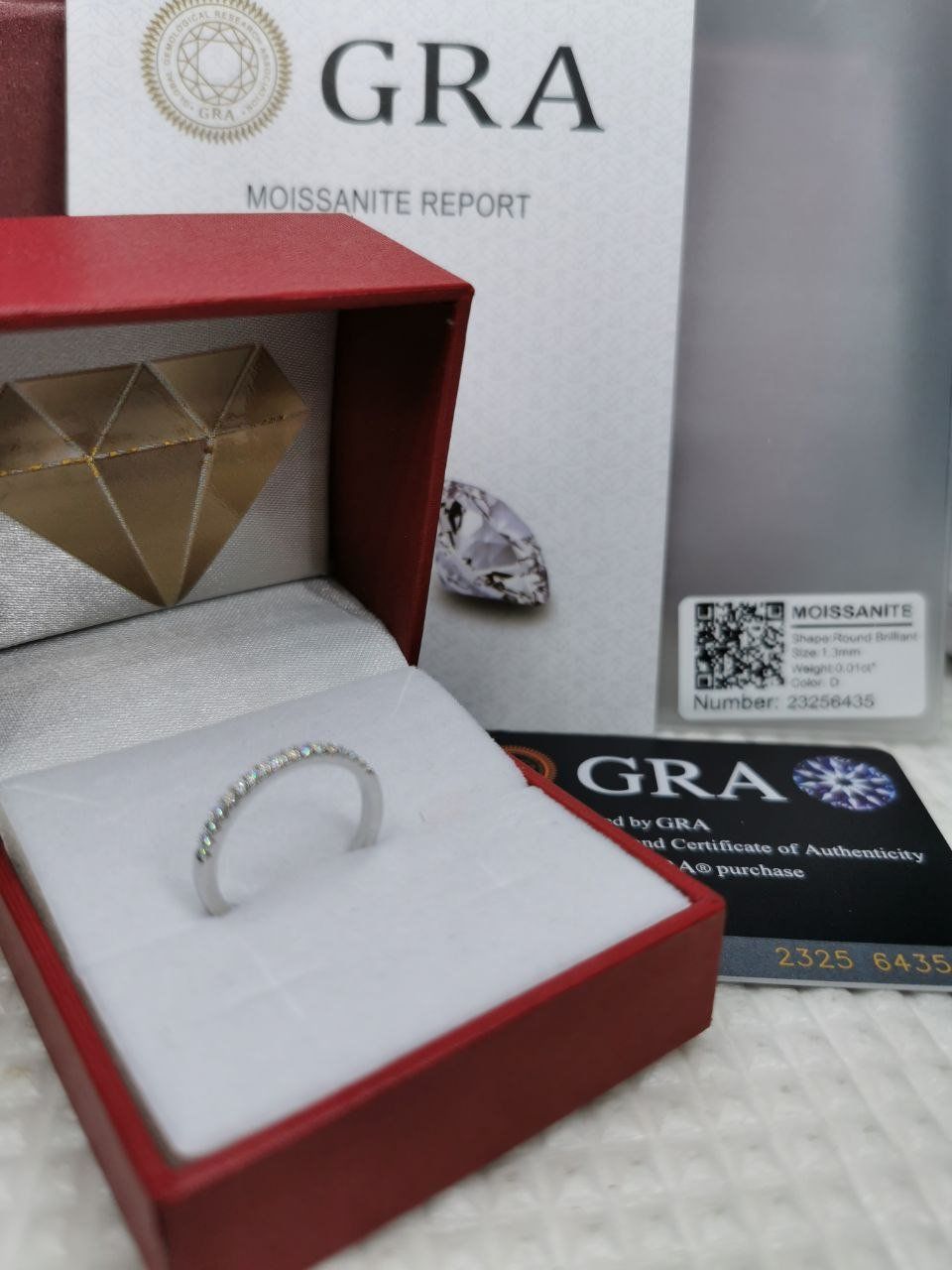 Anelli: Bague argent avec diamants de moissanite certifiés GRA – Nuovo e nell'imballaggio originale da Reconvilier venduto da Tsma67 1