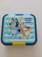 Znünibox / Bluey Brotdose mit drei Fächern blau guter Zustan