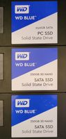 3×SSD WD Blue 3D NAND 250GB SATA 2.5 Zoll gebraucht