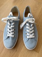 Paul Green Sneakers Leder hellblau