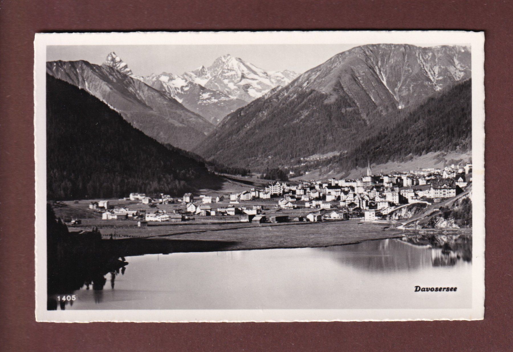 Ansichtskarten: DAVOS - Davosersee - 1952 – Gebraucht aus Pully von nicecards-shop