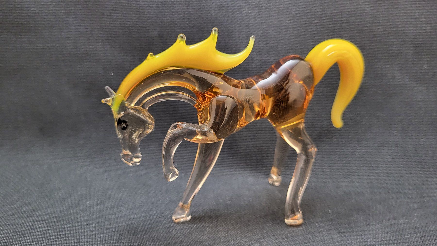 Figuren: Glaspferd mundgeblasen – Gebraucht aus Basel von spinne02