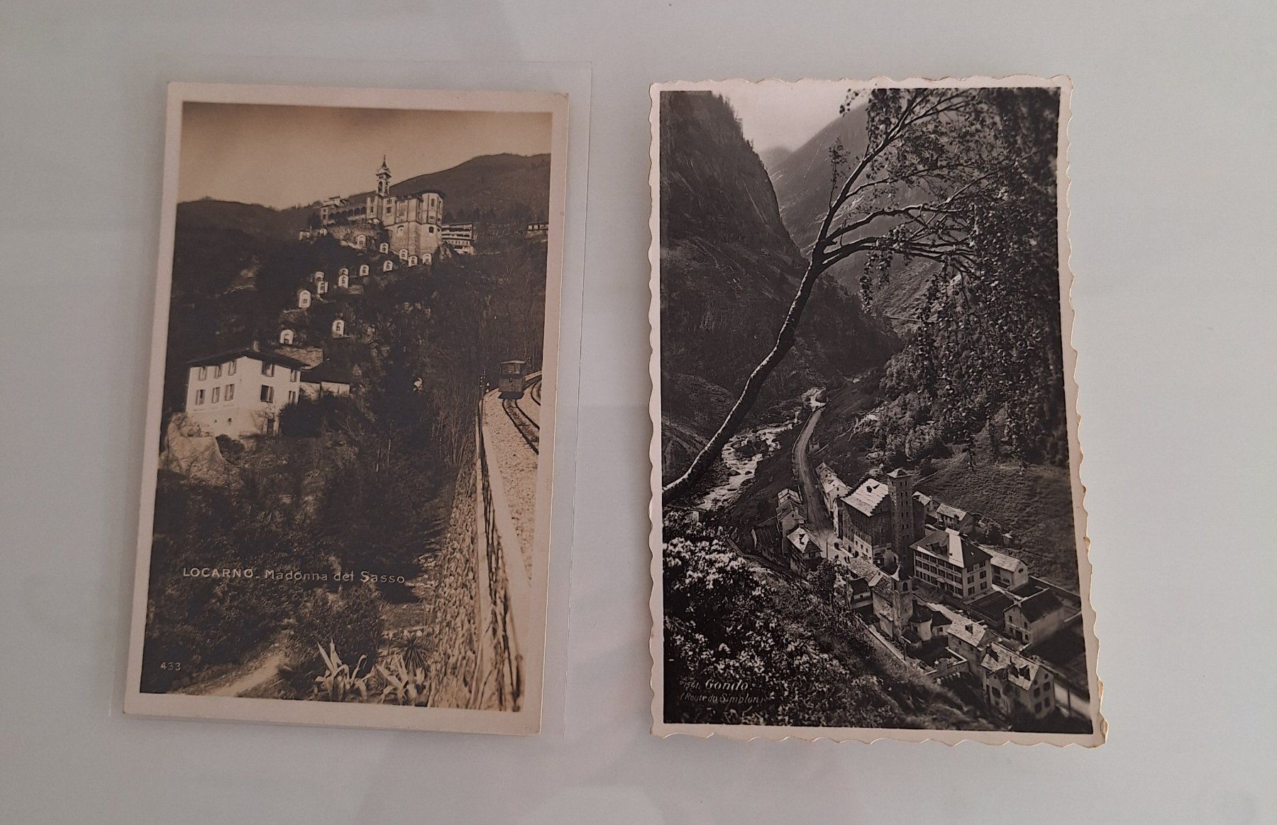 Cartoline postali: Lot Ansichtskarten von Gondo und Locarno – Usato da Sissach venduto da luvama