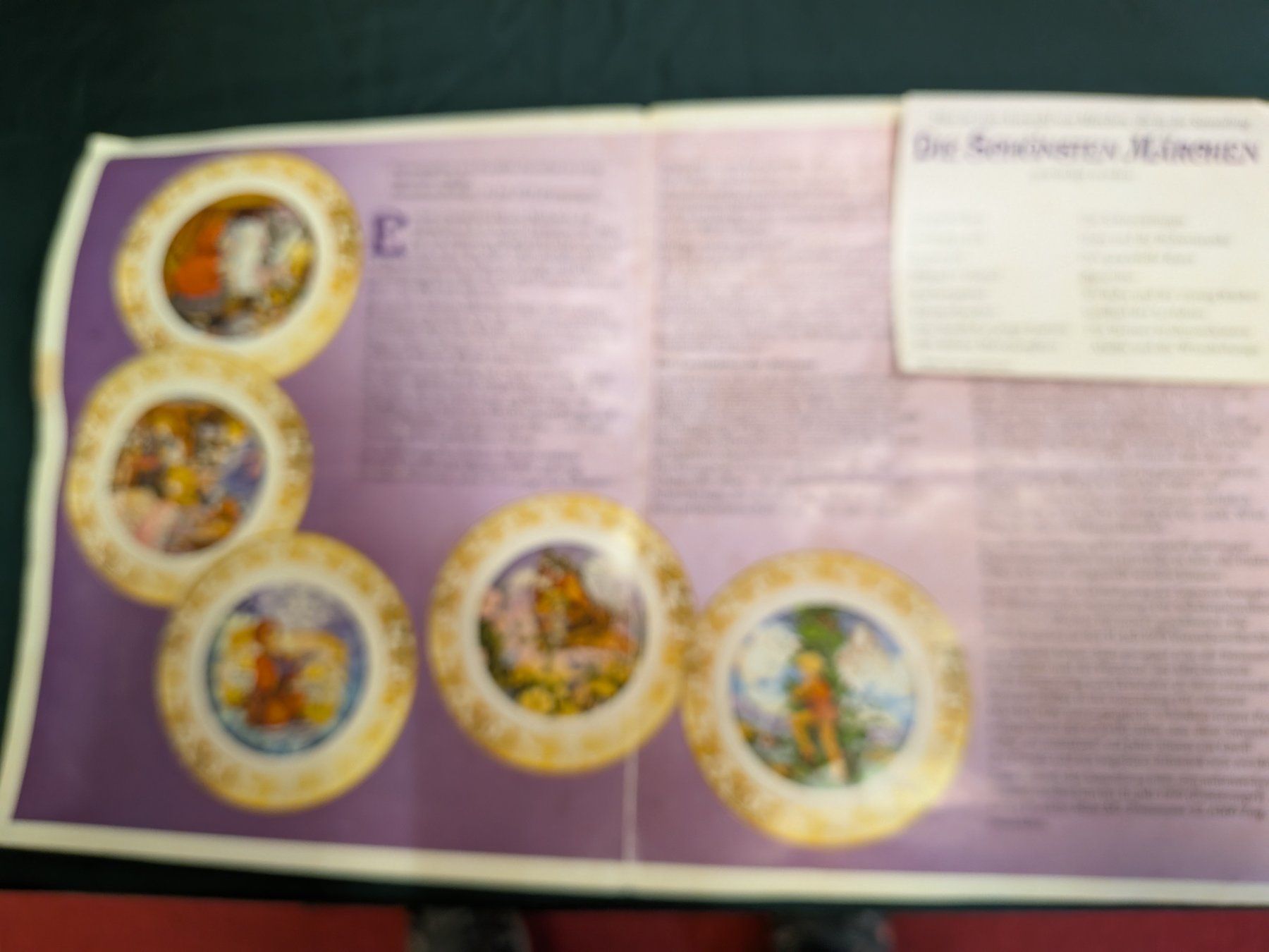 Assiettes: Miniaturteller "Die schönsten Märchen" – D'occasion à Schönenwerd par kybi 3