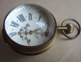 Antike Kugeluhr Lupen Uhr Taschenuhr " Index Swiss Made "