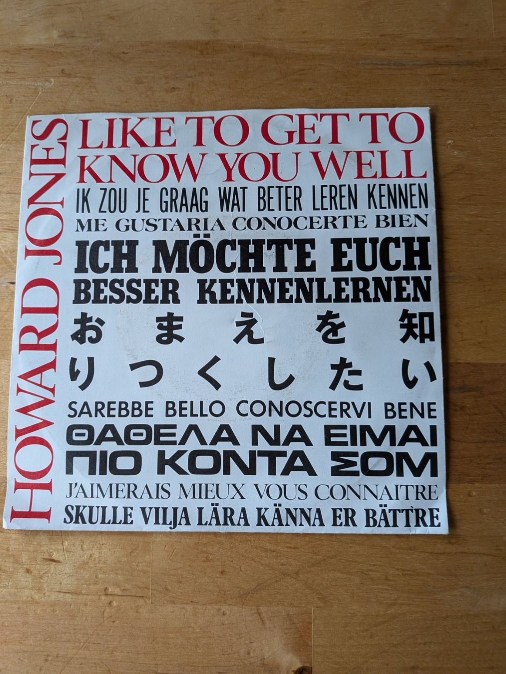 Dischi in vinile: Howard Jones - Like To Get Know You Well – Usato da Steinerberg venduto da home-music