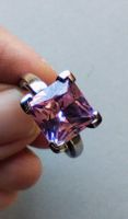 Bague vintage en argent (testé) avec améthyste