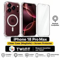 iPhone 18 Pro Max MagSafe Hülle Transparent mit Panzerglas