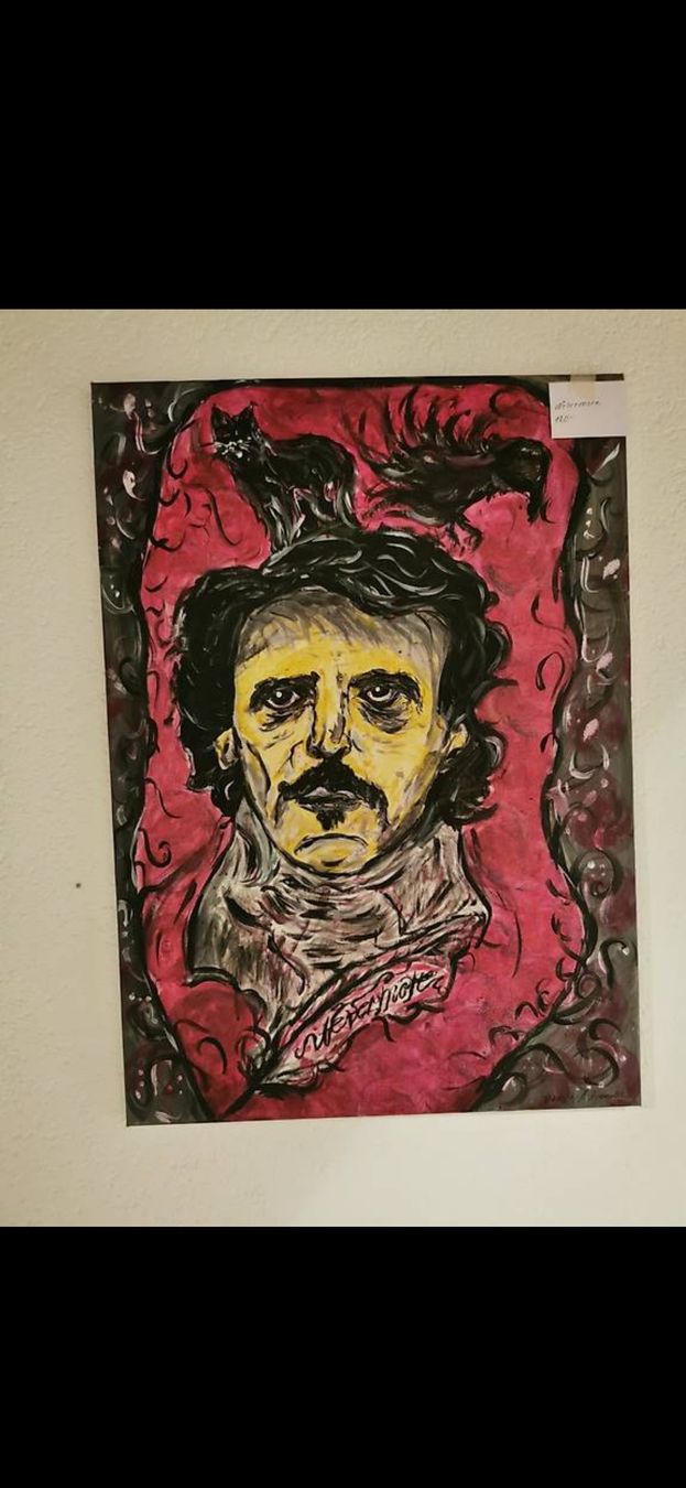 Dipinti: Acrylgemälde - Edgar Allan Poe – Nuovo e nell'imballaggio originale da Laufen venduto da Daraja
