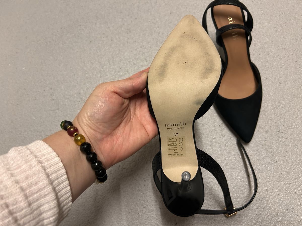 Scarpe da donna: Black leather high heels – Nuovo (secondo la descrizione) da Meierskappel venduto da yqy_b5bm 2