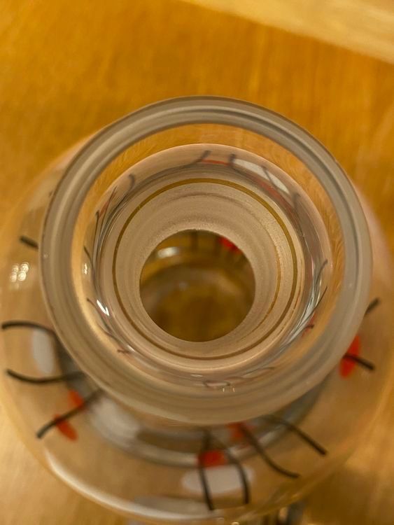 Caraffe: 2)) Eine Karaffe mit grafischem Dekor 50er Jahre – Usato da Flawil venduto da sonnengeist 1