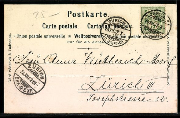 Cartes postales: Zürich, Paradeplatz, Strassenbahn, Kirc – D'occasion à Berlin par bartko-reher 1