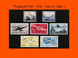 "Flugpost F40 - F46" (Postfrisch)**
