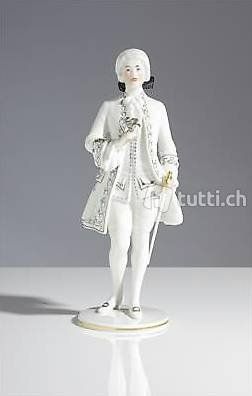 Statuette: Original Augarten Manufaktur - Rosenkavalier – Usato da Fällanden venduto da Pilli91