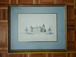 Gravure château de Morges Alain Zurbruchen