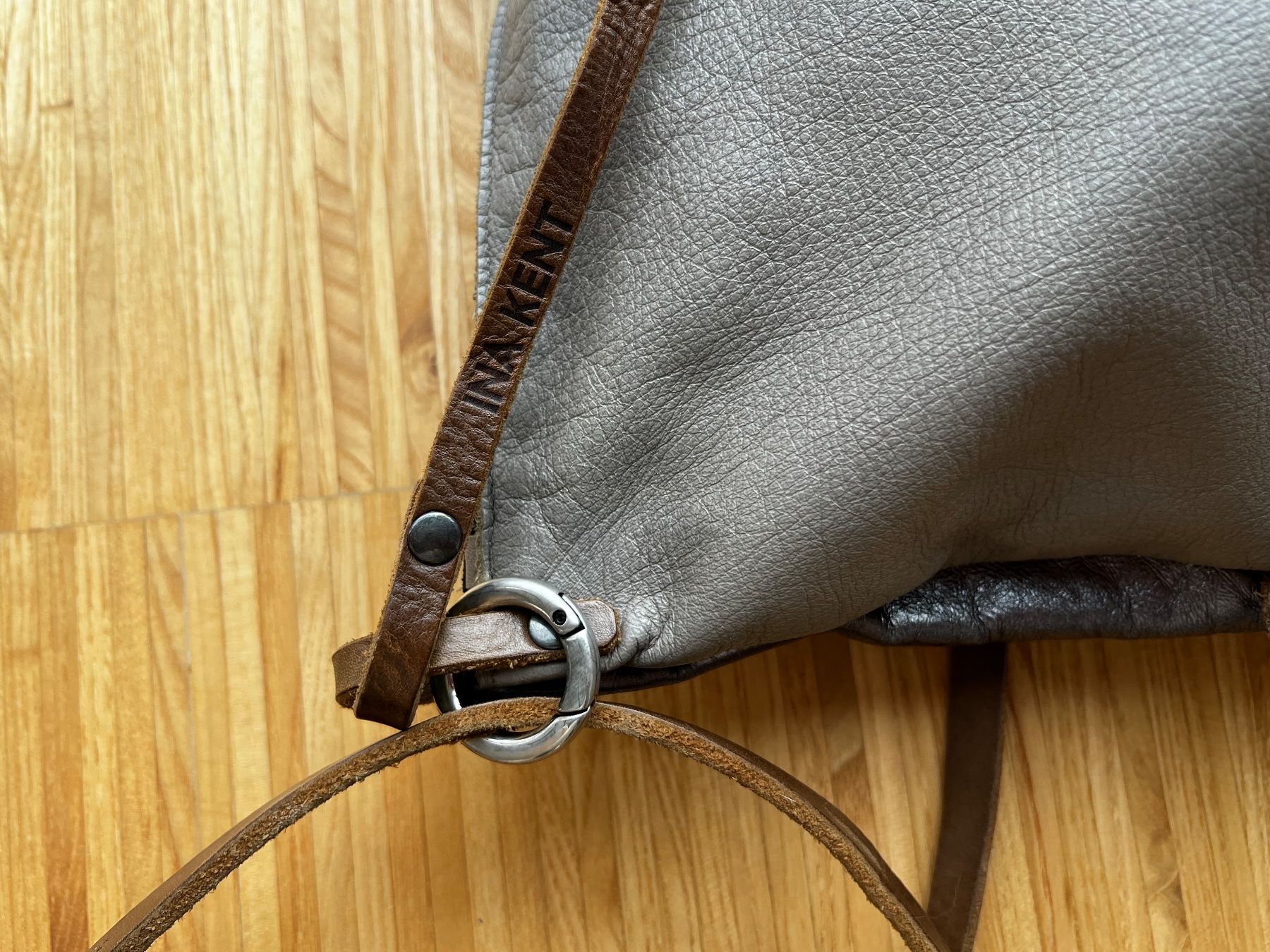 Ina Kent Taschen für Damen: Tasche Leder INA KENT beige / metallic – Gebraucht aus Schleinikon von mbr_jc95 4