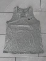 NIKE PERFORMANCE TANK - TOP GRAU GR.M