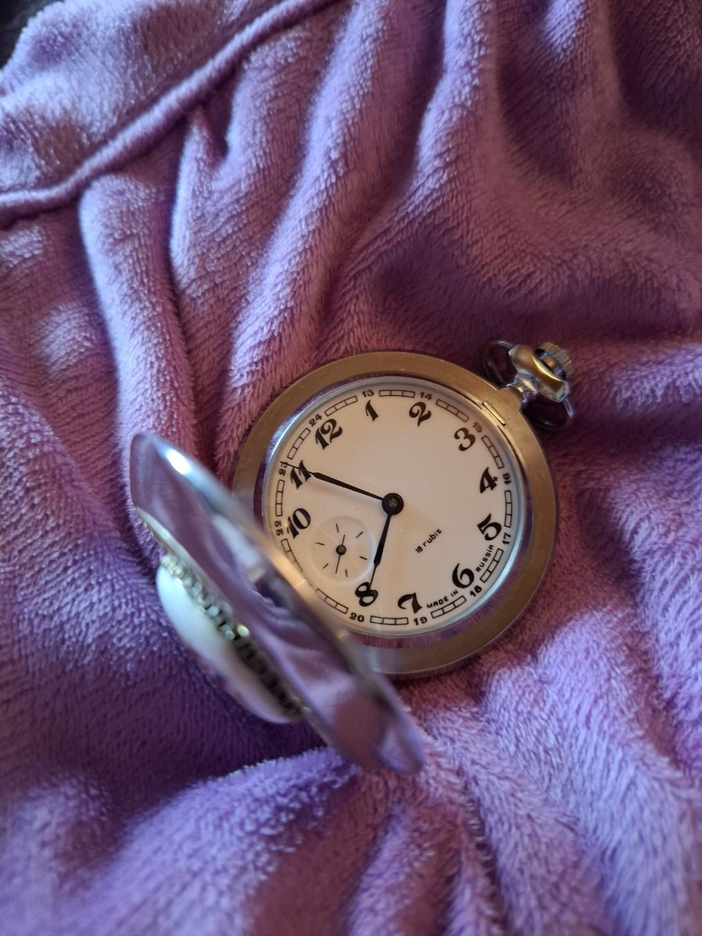 Uhren: MECH.TASCHENUHR MIT EMAIL- ODER PORZELLANEINSATZ ROSEN – Neu (gemäss Beschreibung) aus Gretzenbach von schibaya 6