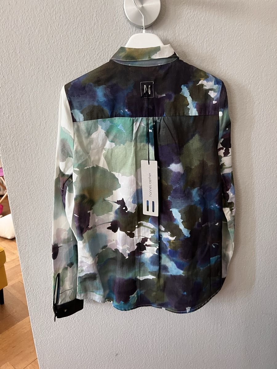 Hannes Roether Blusen: Bluse hannes roether, NEU, Gr. S, weiss grün blau – Gebraucht aus Solothurn von Brini06 4