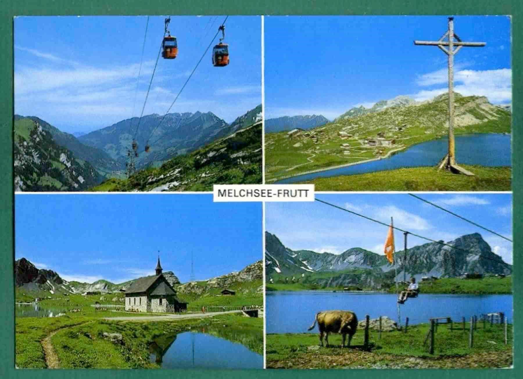 Cartoline postali: Melchsee-Frutt, 4 Ansichten, ungelaufen, Grossformat – Usato da Sargans venduto da Hausi1951