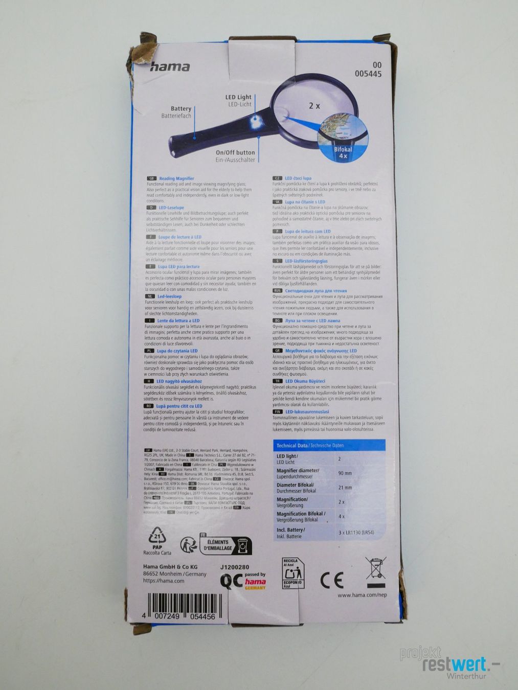 Autres optique: HAMA Basic 90 LED Leselupe – Neuf (Voir description) à Winterthur par Restwert_Winterthur 2