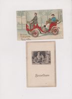 2 cartes postales anciennes voitures belle époque oldtimer