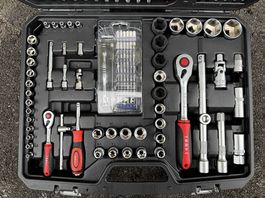 Neu Werkzeugkoffer Steckschlüssel Universal Tomac 