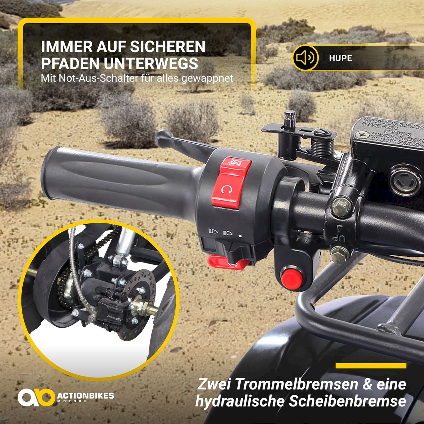 Fahrzeuge für Kinder: Actionbikes S8 FARMER Elektro-Kinderquad – Neu und originalverpackt aus Bottighofen von zaap 3