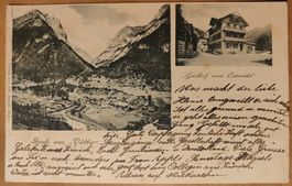 Gruss aus Vättis, Gasthof zu Calanda um 1900