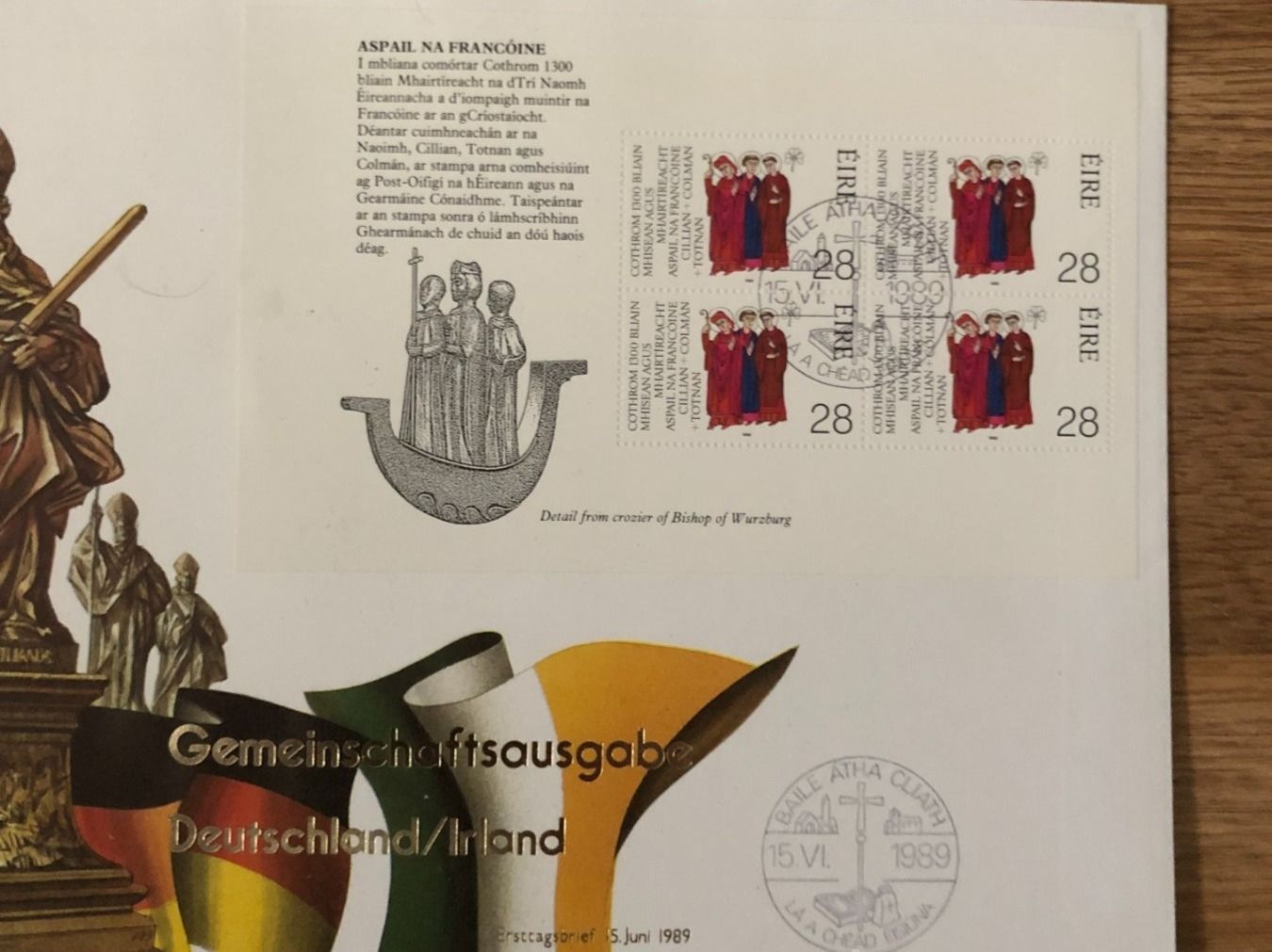 Alle Briefmarken: 4x Maximum-Karten Deutschland/Irland FDC 15.6.89 – Neu (gemäss Beschreibung) aus Landquart von interesse63 4