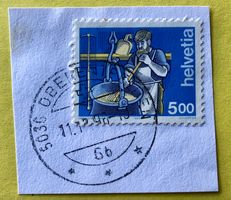 Nr.854 mit Stempelt Käser Oberentfelden   