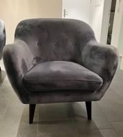 Sofa Sessel blau grau