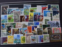 50 Lichtenstein Marken gestempelt.  B1509M