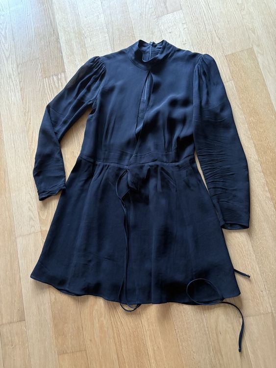 Reformation Ottessa Dress, Black, XS/S 5