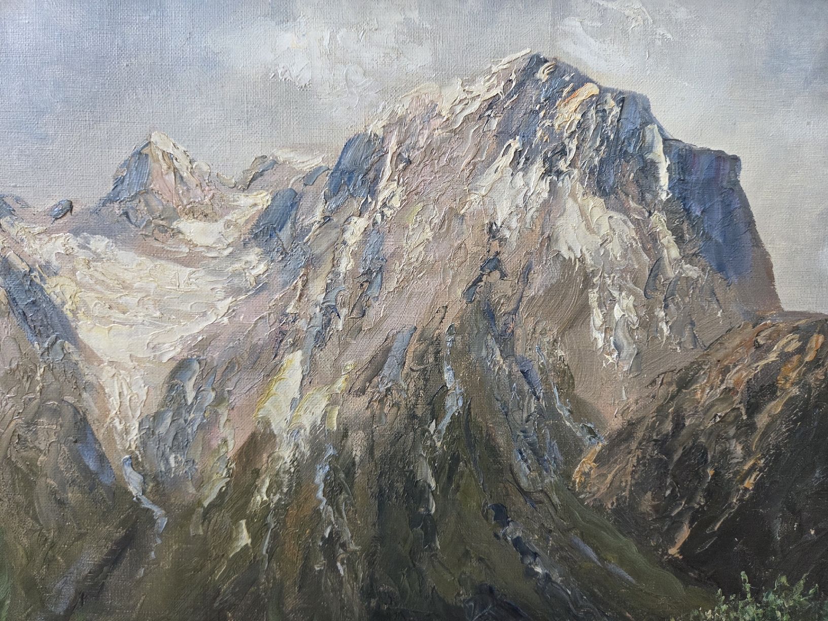 Dipinti: Berglandschaft - Gemälde von E. Werner – Usato da Buchrain venduto da SeleucusNicator 3
