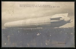 Foto-AK München, Reichsluftschiff Z1 na