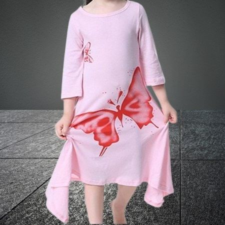 🦋 Süßes Mädchenkleid: "Schmetterling" 🌟💫