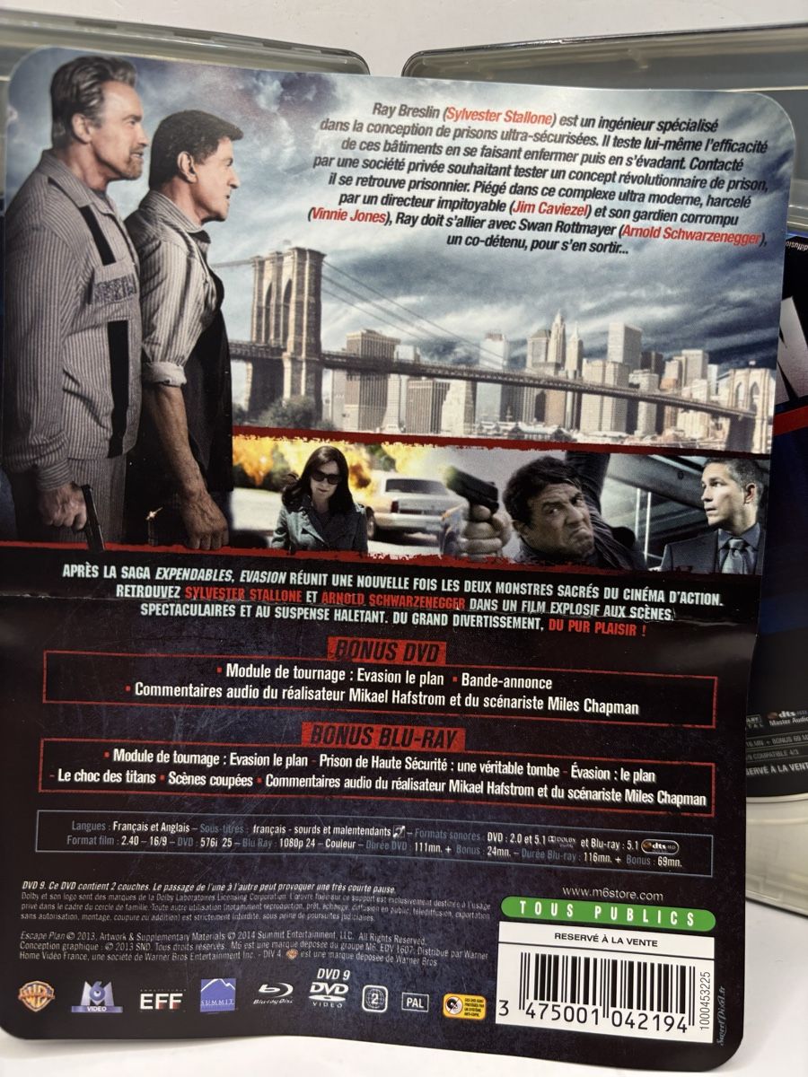 Tutti i DVDs: Evasion - Stallone Schwarzenegger Blu-ray DVD Copie Digitale – Usato da Genève venduto da sho_67qj 4